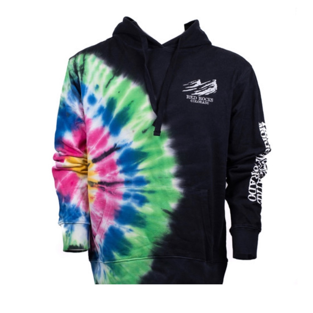 100% Cotton spiral tye dye hoodie.